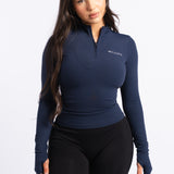 SCULPTING QUARTER ZIP - DARK NAVY