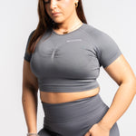 Slate Shape Me Fitted Crop - SHAPD OFFICIAL