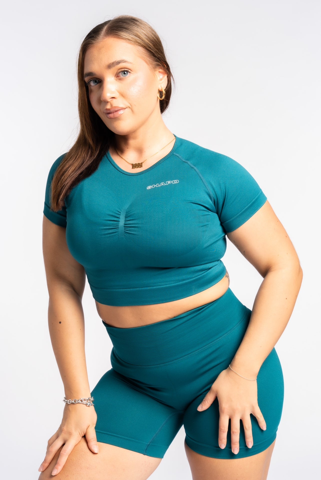 Emerald Shape Me Fitted Crop