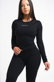 SCULPT LONG SLEEVE - BLACK