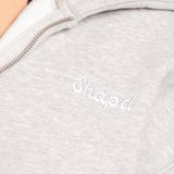 SIGNATURE ZIP HOODIE - LT GREY