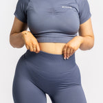 French Navy Shape Me Fitted Crop - SHAPD OFFICIAL