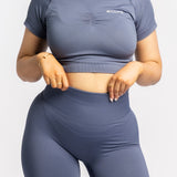 French Navy Shape Me Fitted Crop - SHAPD OFFICIAL