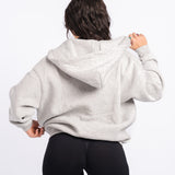 SIGNATURE ZIP HOODIE - LT GREY