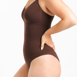 SCULPT TECH BRIEF BODYSUIT - MOCHA