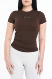 SCULPT SHORT SLEEVE - ESPRESSO