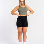Khaki Racer Crop - SHAPD OFFICIAL