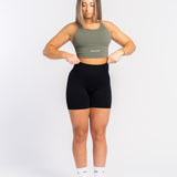 Khaki Racer Crop - SHAPD OFFICIAL