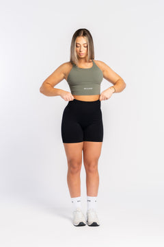 Khaki Racer Crop - SHAPD OFFICIAL