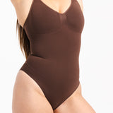 SCULPT TECH BRIEF BODYSUIT - MOCHA