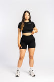Black Shape Me Fitted Crop