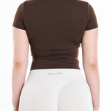 SCULPT SHORT SLEEVE - ESPRESSO