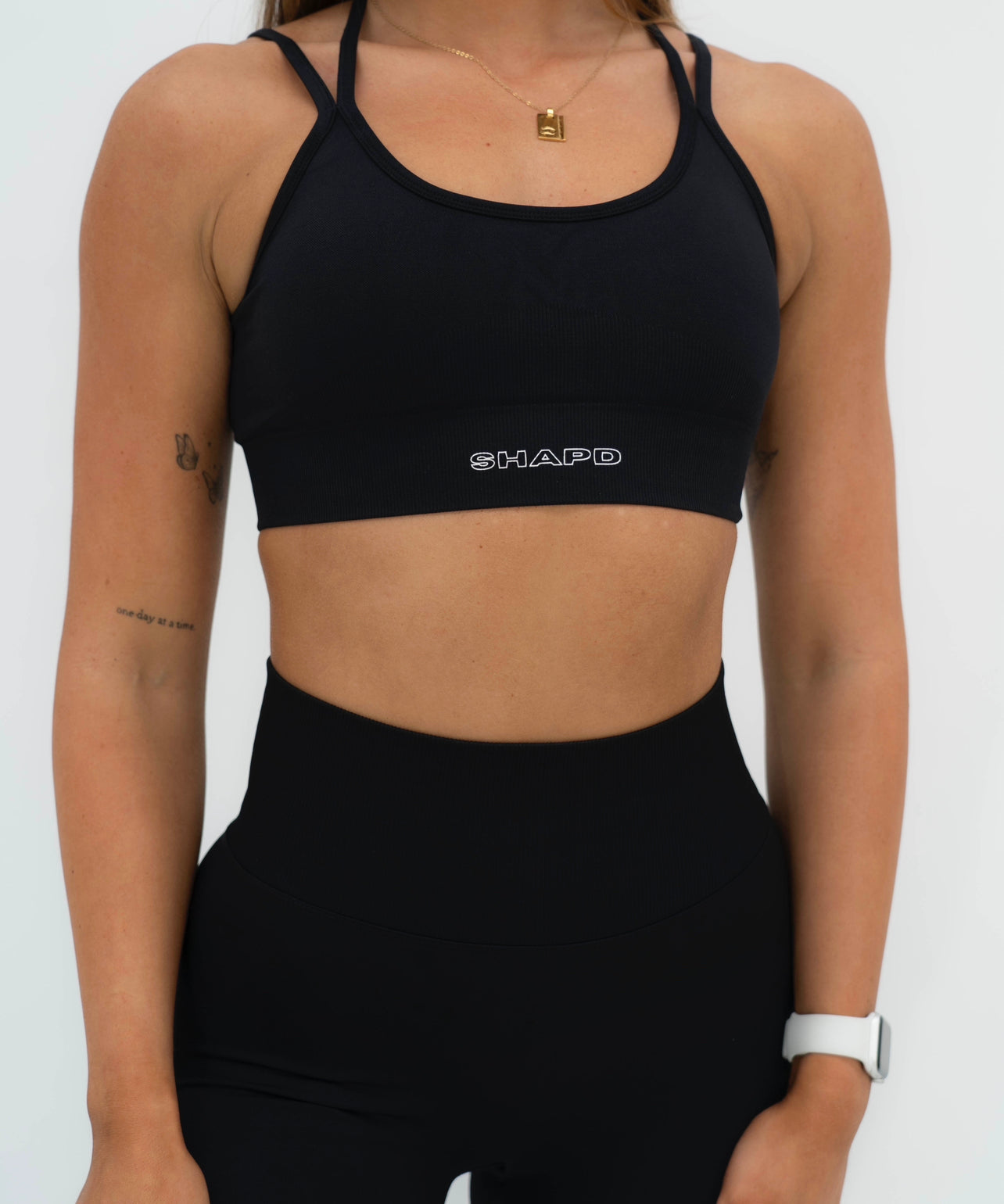 Cross Over Sports Bra - Black - SHAPD OFFICIAL