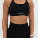 Cross Over Sports Bra - Black - SHAPD OFFICIAL