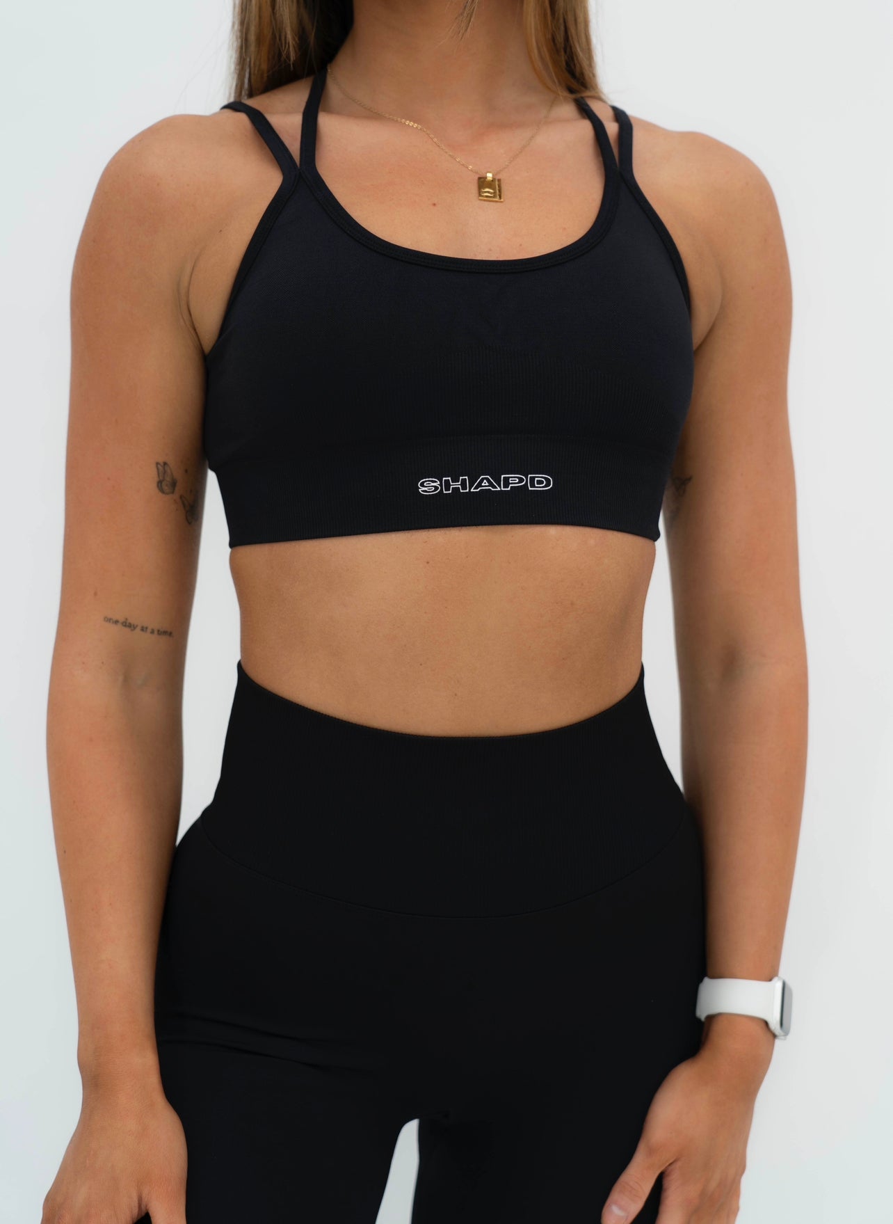 Cross Over Sports Bra - Black - SHAPD OFFICIAL