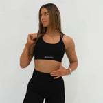 Cross Over Sports Bra - Black - SHAPD OFFICIAL