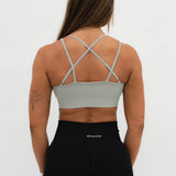 Cross Over Sports Bra - Mist - SHAPD OFFICIAL
