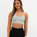 Cross Over Sports Bra - Mist - SHAPD OFFICIAL